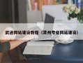 东阳武进网站建设教程（常州专业网站建设）